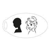 clive stencil-Princess Face Painting Stencil