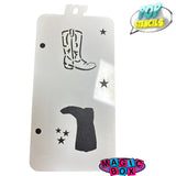 Pop Stencil Midi, Cowgirl Boot