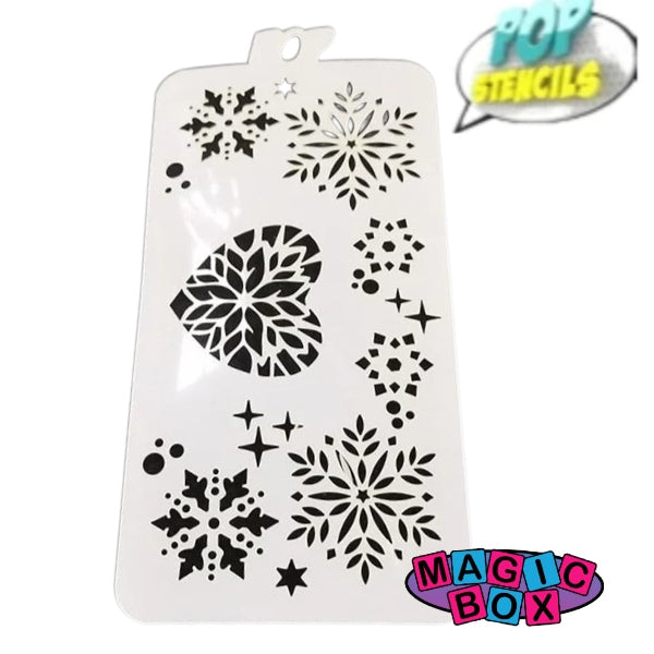 Pop Stencil Midi, Snowflake Heart