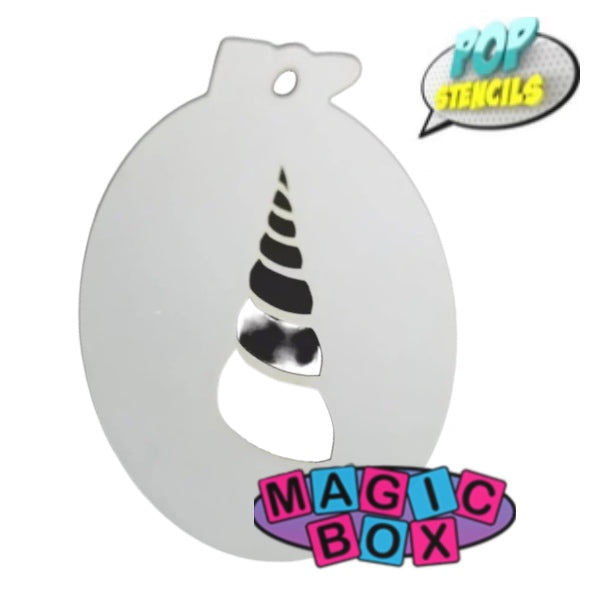 Pop Stencil Mini, Unicorn Horn