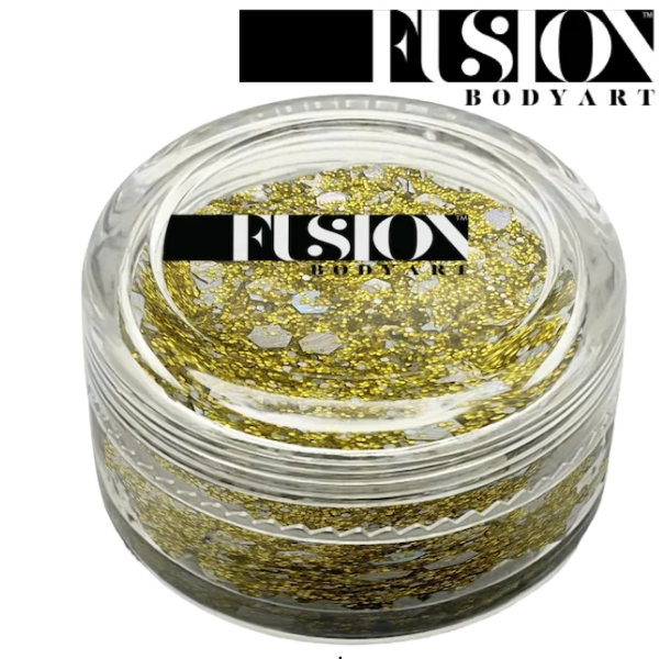 Fusion, Glitter Cream 10ml, Golden Rays
