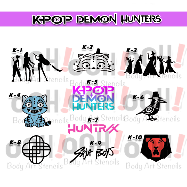 Ooh Stencils, Kpop Demon Hunters