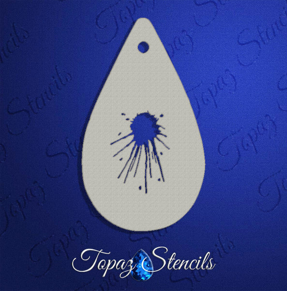 Topaz Splatter Magicboxfacepaints Topaz splatter magicboxfacepaints