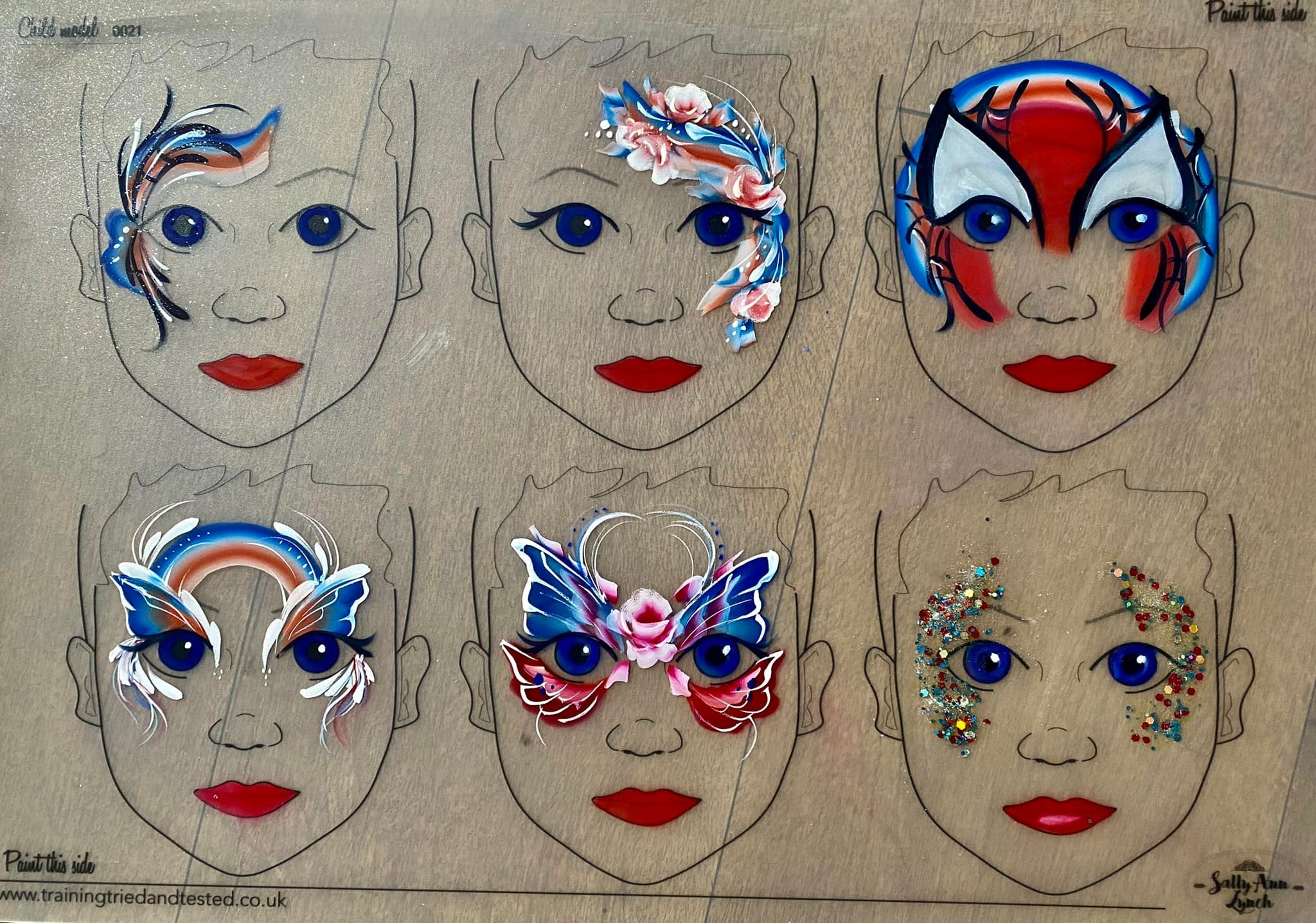 Face Painting Menu Board