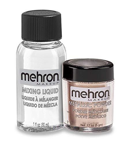 Mehron, Metallic Powder & Liquid, Rose Gold