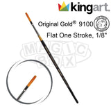 Kingart 9100 Series, Flat One Stroke, 1/8"