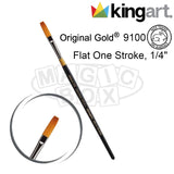 Kingart 9100 Series, Flat One Stroke,1/4"