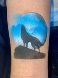 Ooh Stencils, Tattoo, Wolf