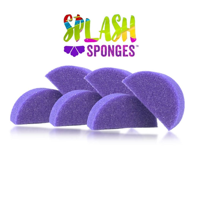 Splash Sponge, Half Moon, 6pc