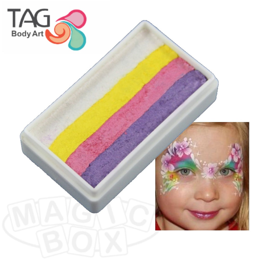  TAG Face and Body Paint - 1 Stroke Split Cake 30g - Neon  Rainbow : Arts, Crafts & Sewing
