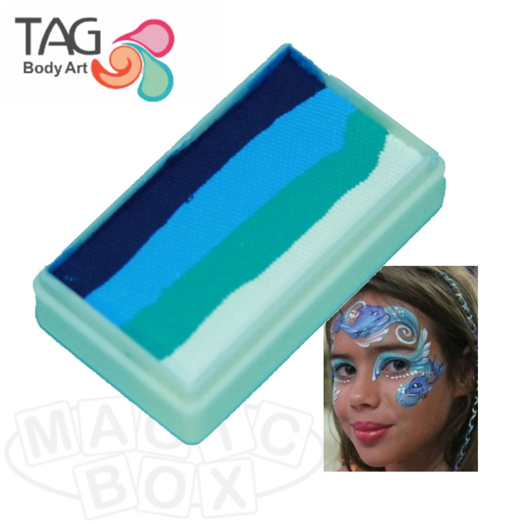 Tag Face Paint Custom 1-Stroke Split Cake - Pavo Real (30g)