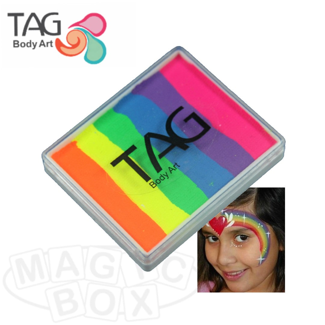 TAG Face Paint, Rainbow Split Cake