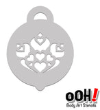 Ooh Stencils, Petite Royal Heart