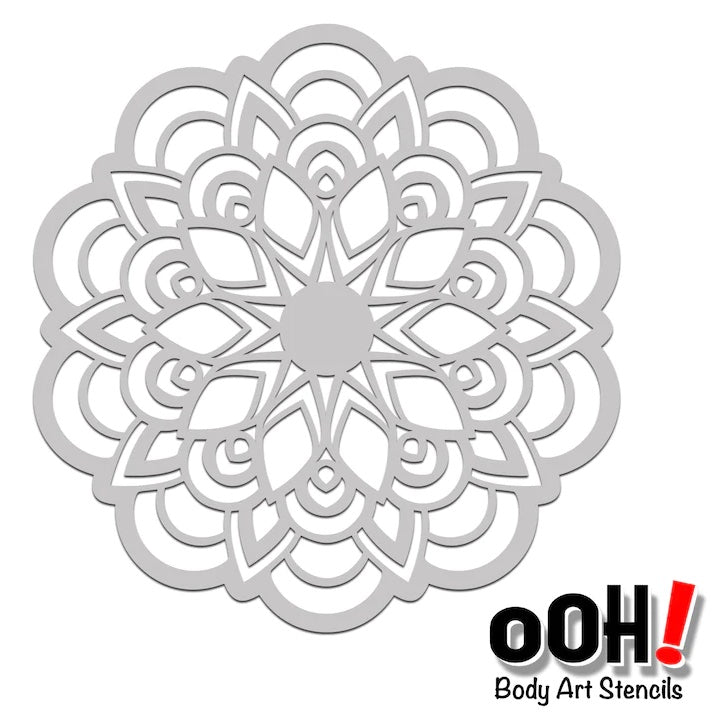 Ooh Stencils, Sphere, Flower Mandala
