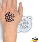 Tap Stencil, Henna Pattern
