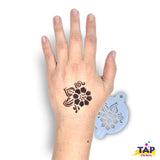 Tap Stencil, Flower with Leaves