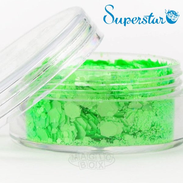 Chunky Mix Glitter, Fluorescent Green