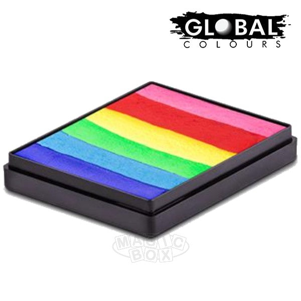 Global 50g Rainbow Cake, Bright Rainbow