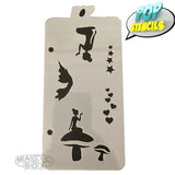 Pop Stencil Midi, Fairy n Toadstool