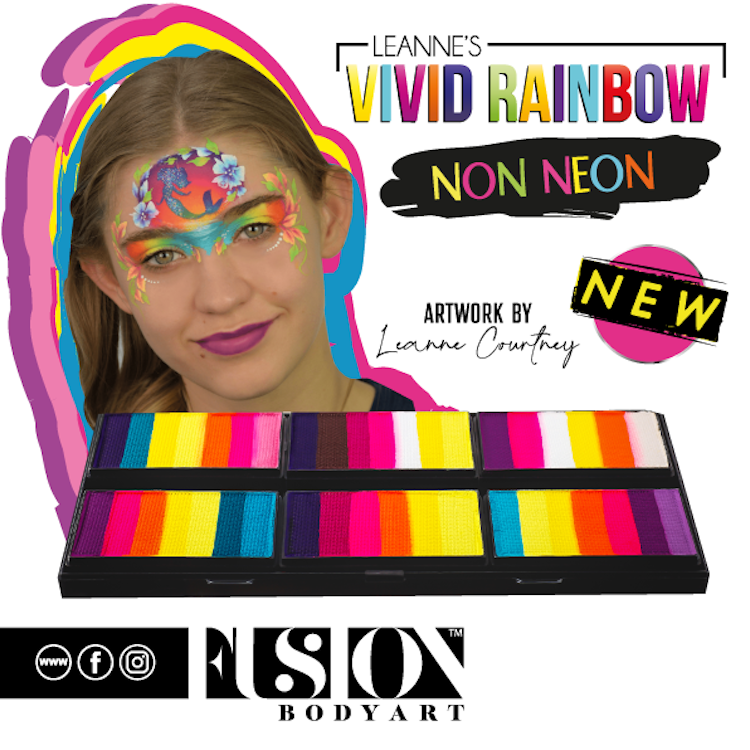 Leanne's Vivid Rainbow (No-Neon) Palette