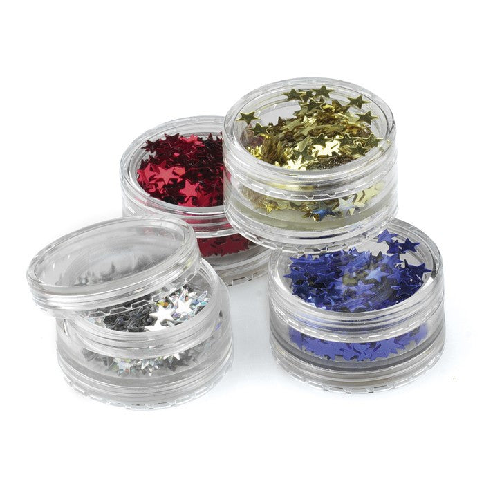Stars, Glitter, Silver