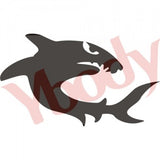 Tattoo Stencil, Shark
