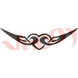 Tattoo Stencil, Winged Heart