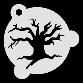 Haunted Tree Stencil