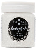 Global, White Holographic Glitter Gel 45ml