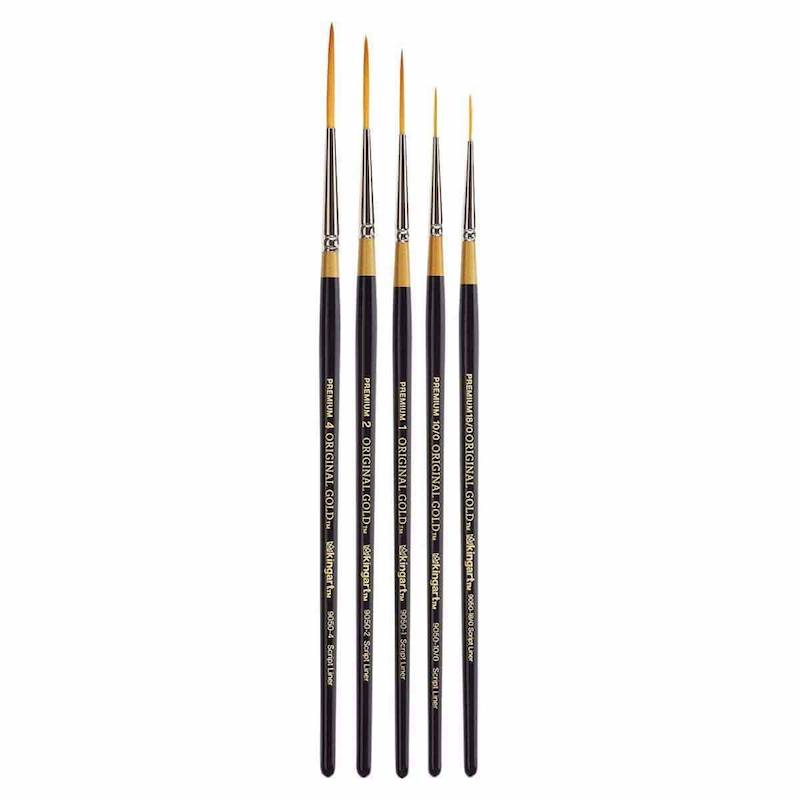 Lining Royal Script Kingart, Original Gold, Script Liner 1 | Magicboxfacepaints