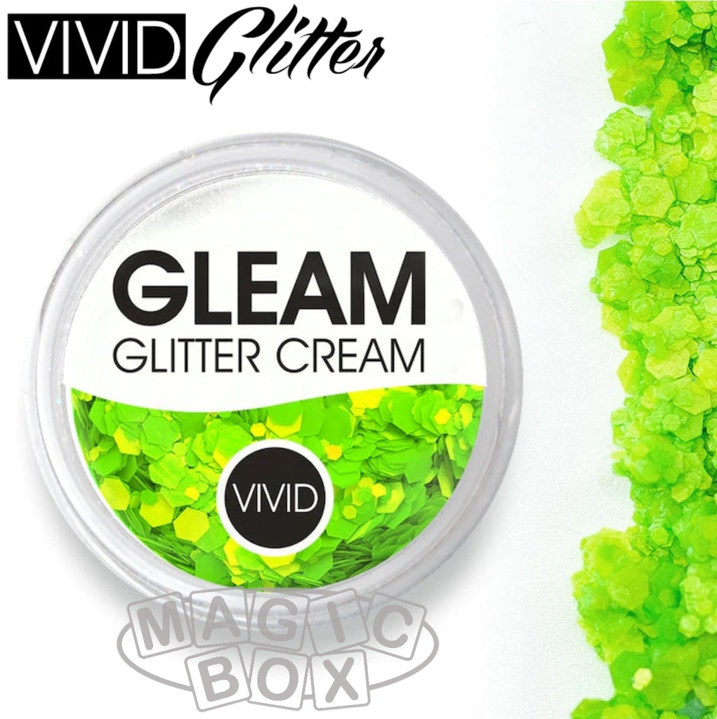 Vivid, Gleam UV Glitter Cream 10g, Electroshock