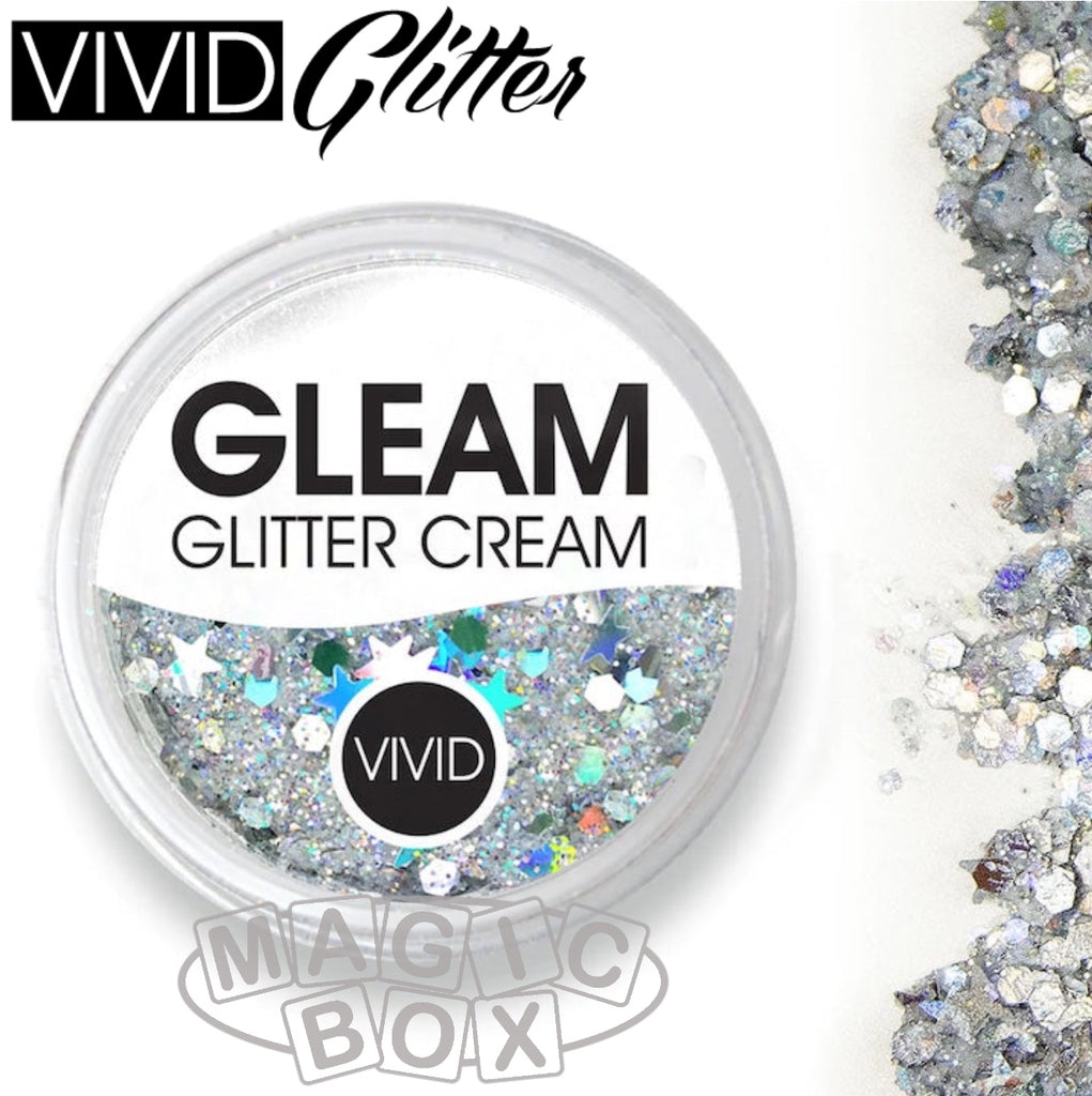 Vivid, Gleam Glitter Cream 30g, Heaven