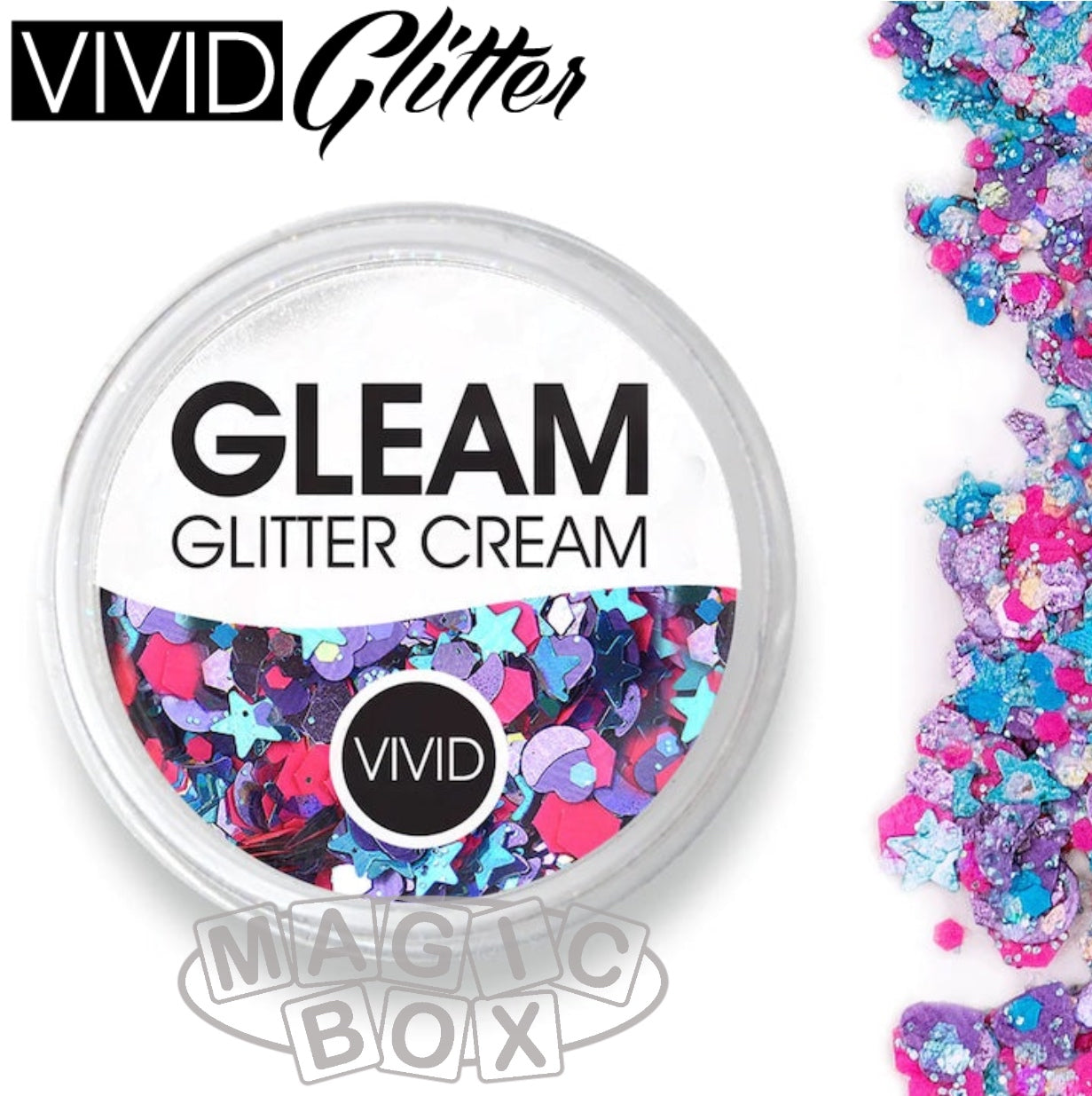 Vivid, Gleam Glitter Cream 30g, Blazing Unicorn