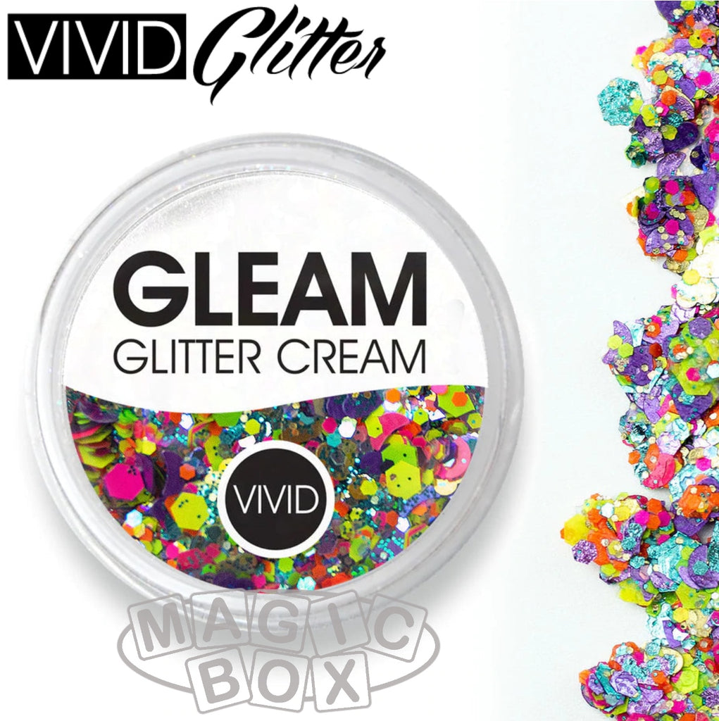 Vivid, Gleam Glitter Cream 30g, Aloha