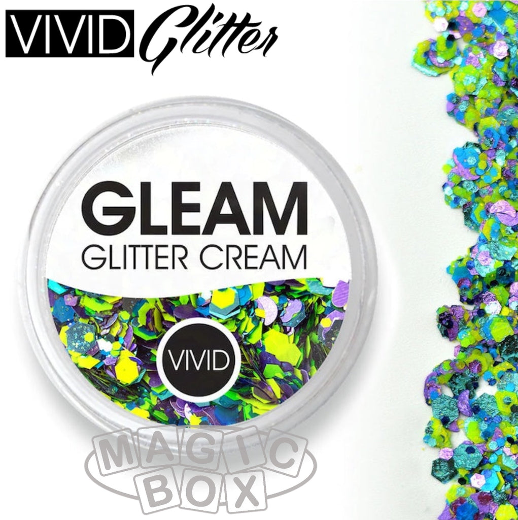 Vivid, Gleam Glitter Cream 30g, Wild Bloom