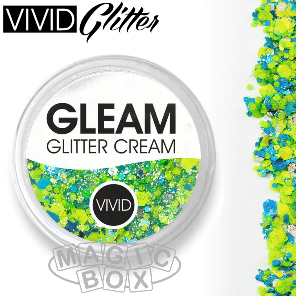 Vivid, Gleam Glitter Cream 10g, Breeze