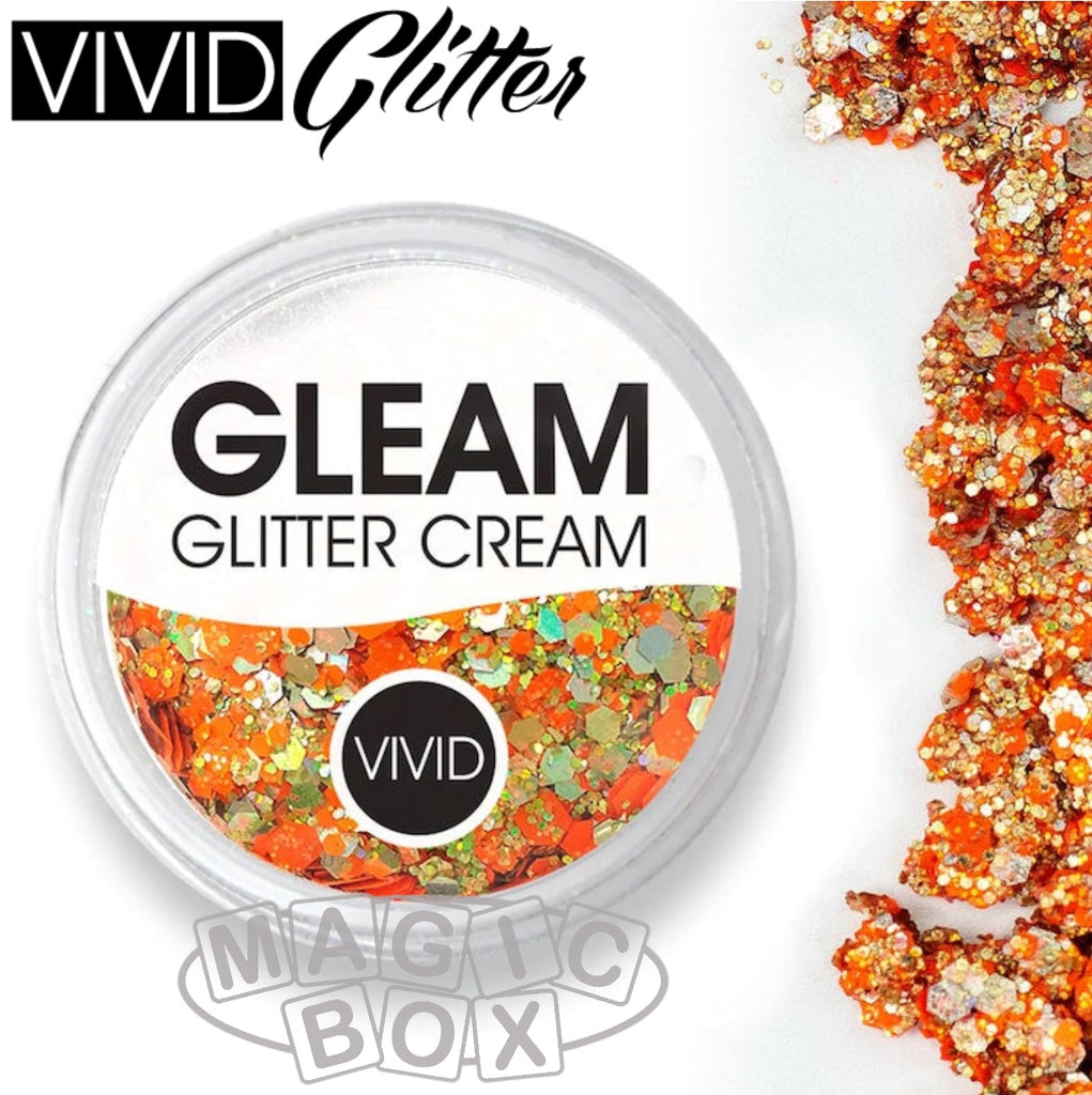 Vivid, Gleam Glitter Cream 10g, Harvest