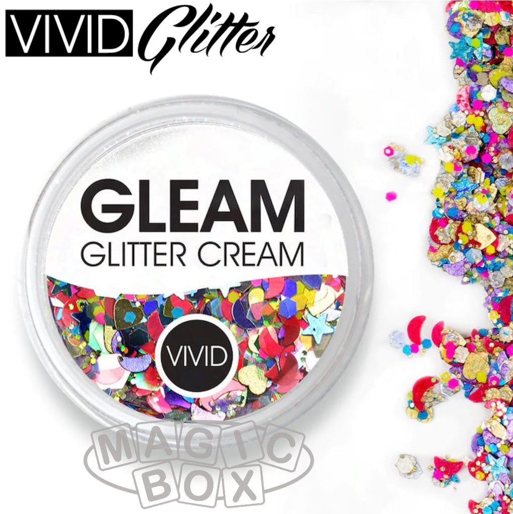 Vivid, Gleam Glitter Cream 10g, Festivity