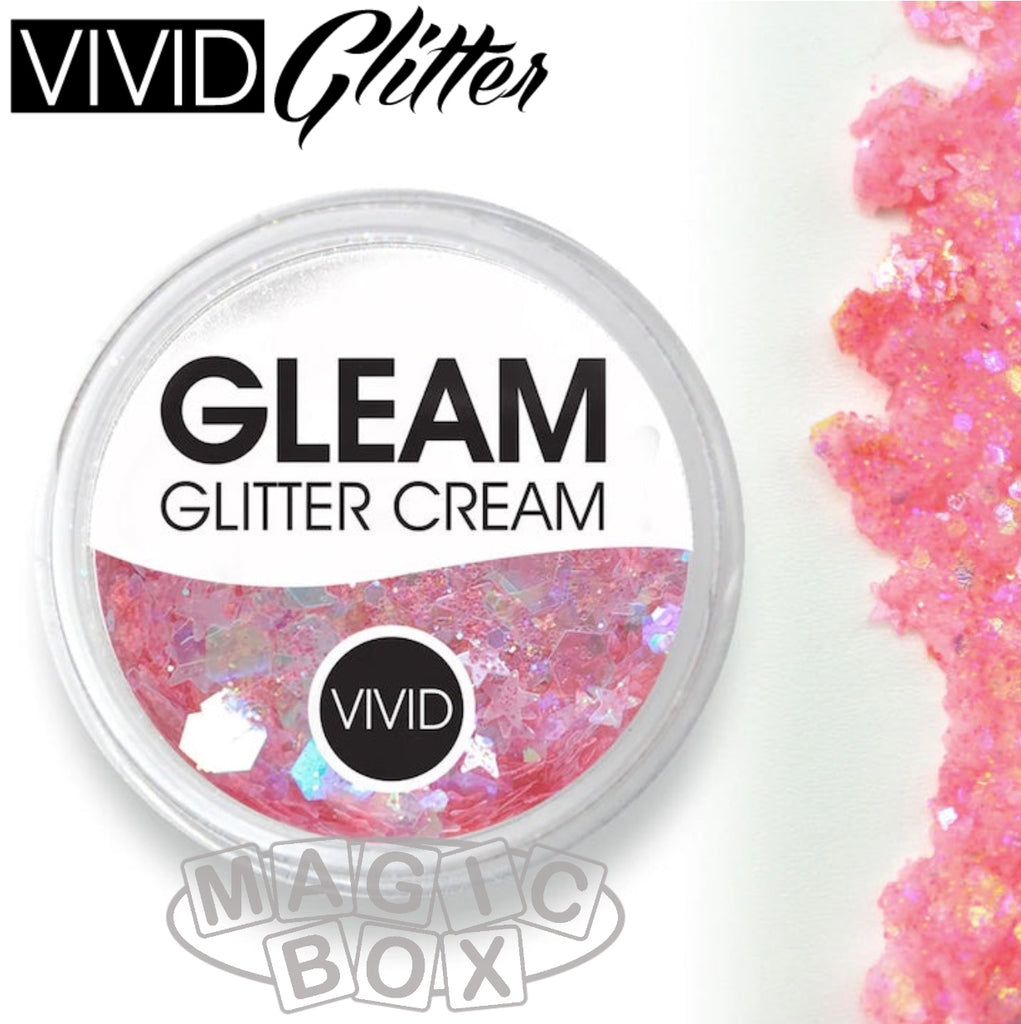 Vivid, Gleam Glitter Cream 10g, Mystic Melon