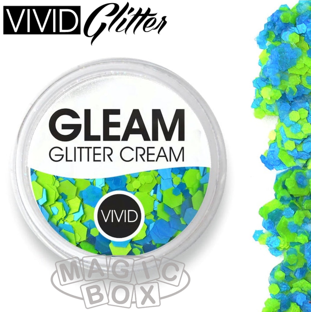 Vivid, Gleam UV Glitter Cream 10g, Nu-Ocean