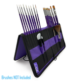 Brush Wallet, Double Row, Purple